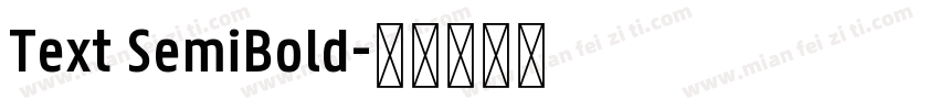 Text SemiBold字体转换